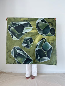 Geometric Green 52x55